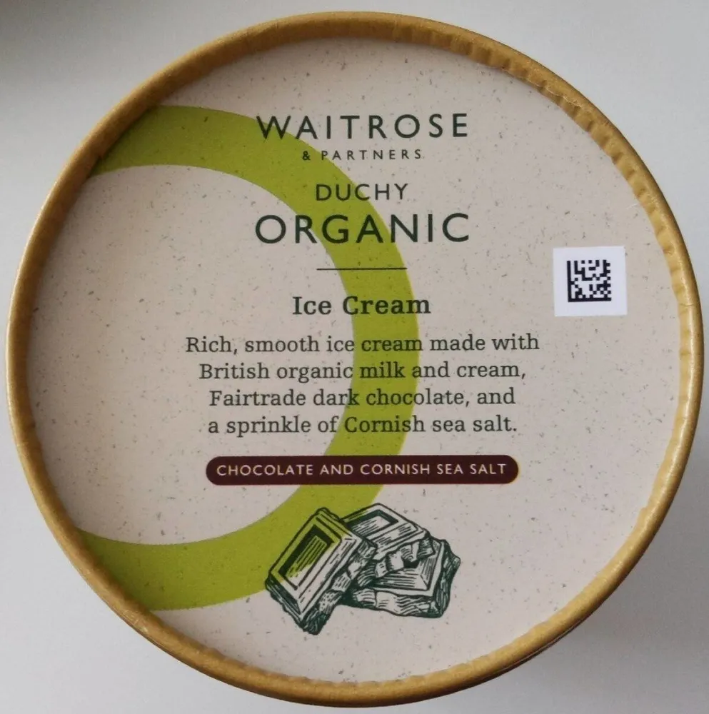 Chocolate and Cornish sea salt ice cream