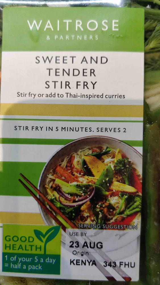 Sweet and tender stir fry