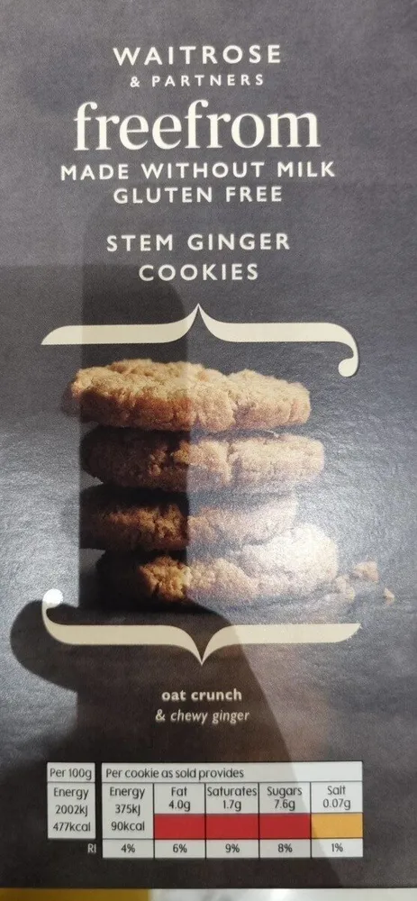 Stem ginger cookies