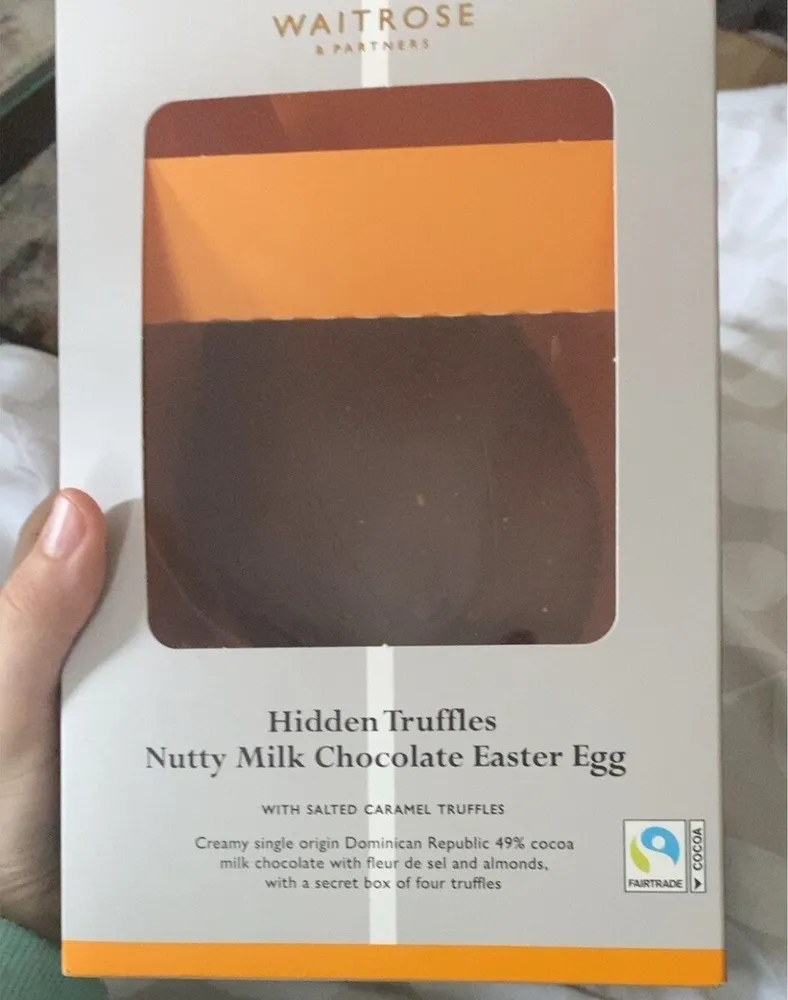 Hidden truffles nutty milk chocolate easter egg