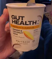 Gut health mango and coconut kefir frozen yoghurt