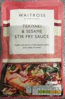 Teriyaki and Sesame stir fry sauce