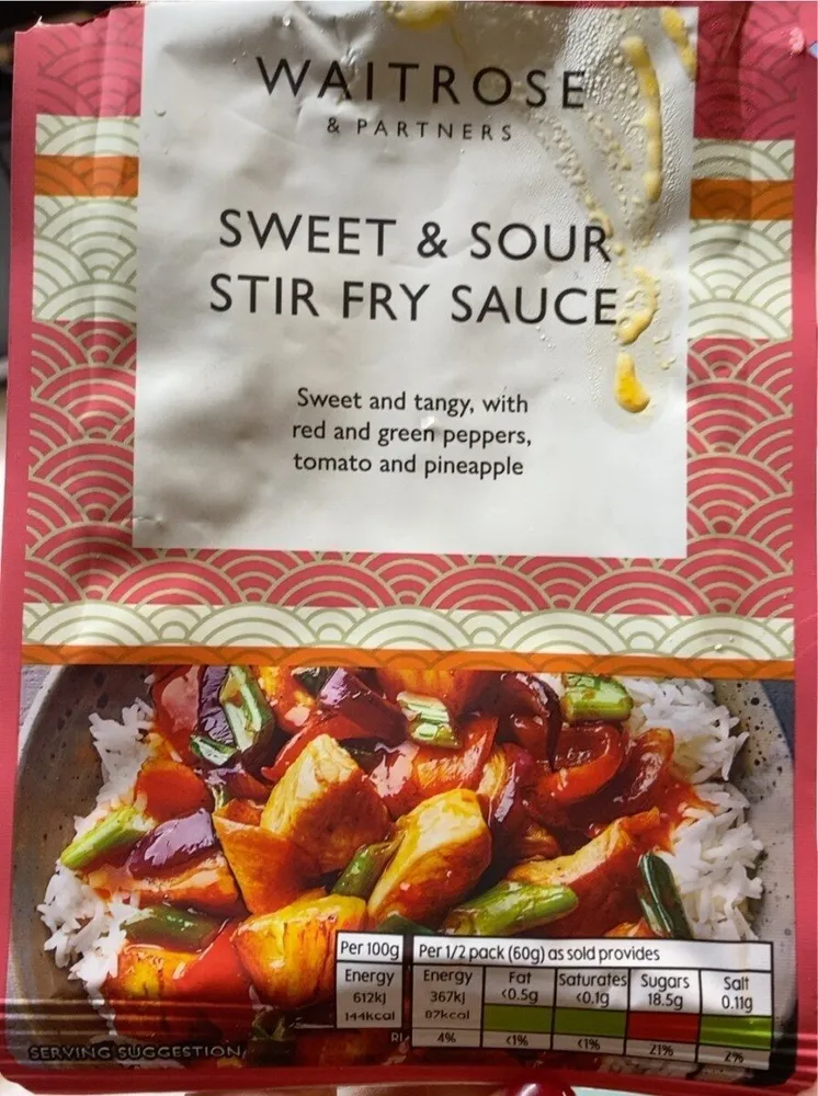 Sweet & sour stir fry sauce
