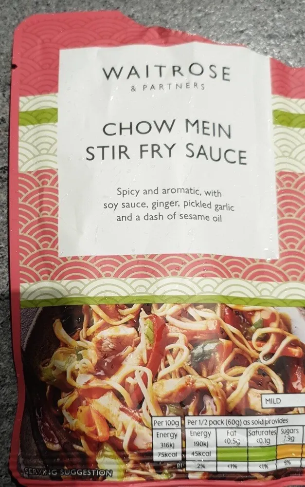 Chow mein stir fry sauce