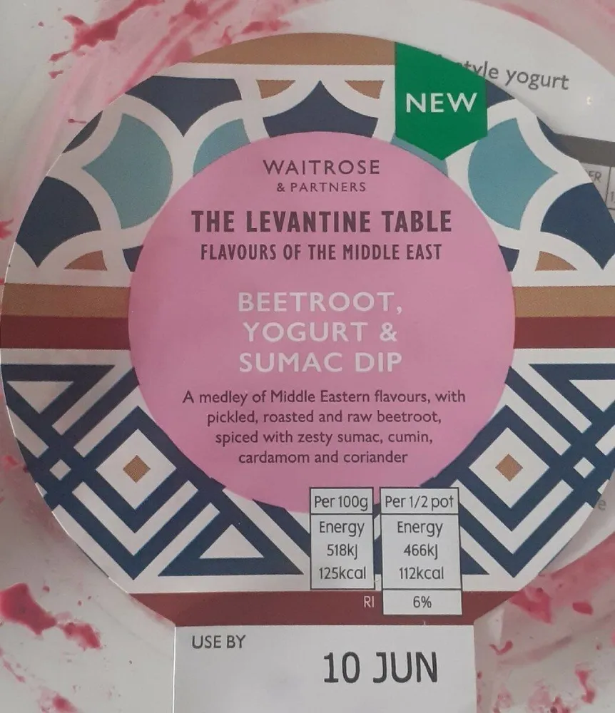Beetroot, yogurt & sumac dip