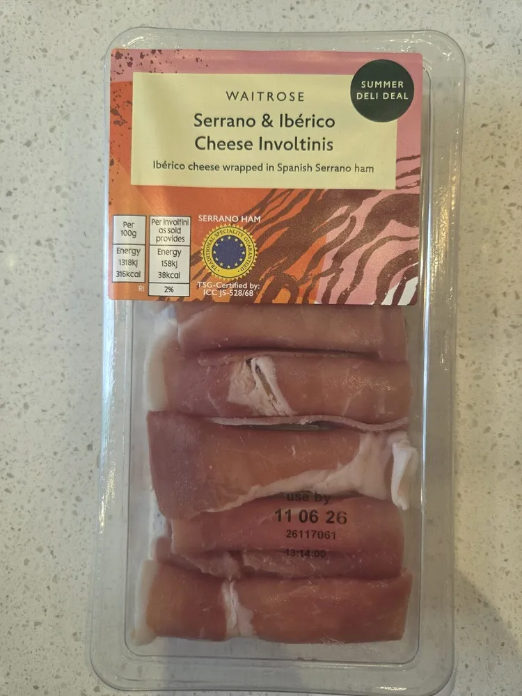 Serrano & Iberico cheese involtinis