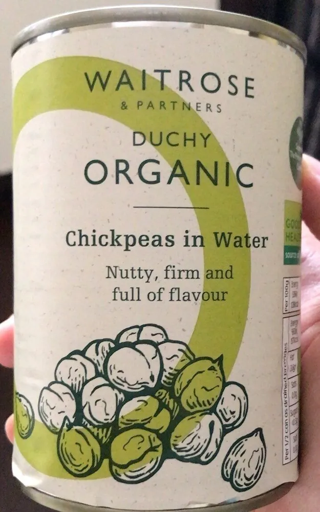 Chickpeas in water