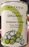 Chickpeas in water