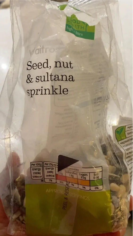 Seed, nut & sultana sprinkle