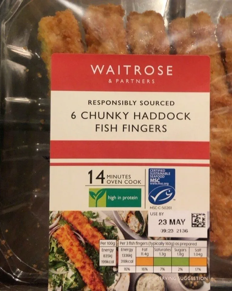 Chunky Haddock Fish Fingers