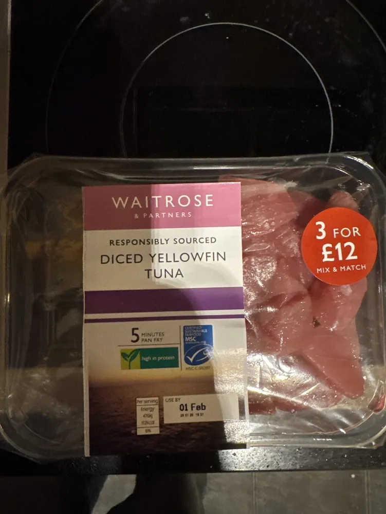 Diced Yellow Fin Tuna