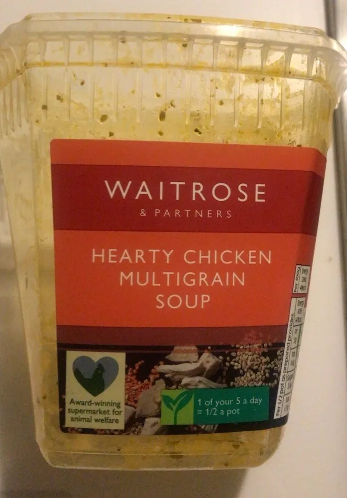 Hearty chicken multigrain soup