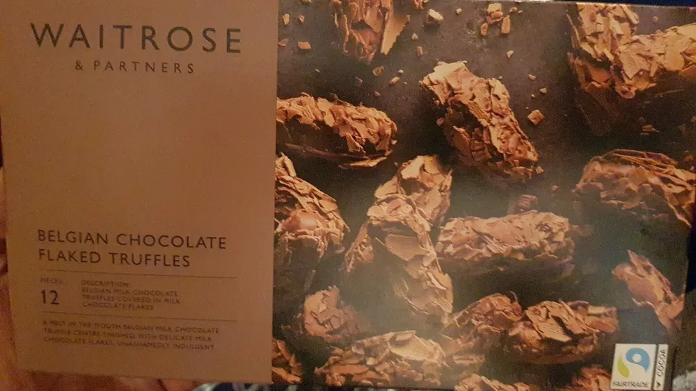 Belgian chocolate  flakes truffles