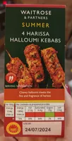 4 Harissa Halloumi Kebabs