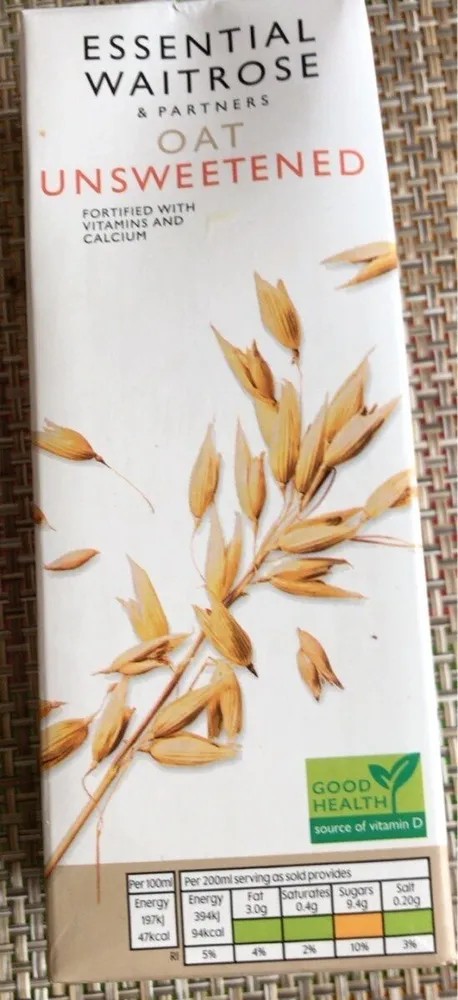 Oat unsweetened milk
