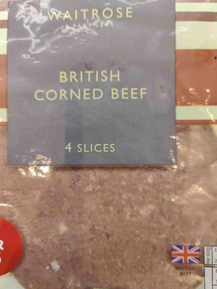 Corned beef slices