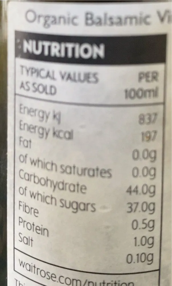 Duchy Organic Balsamic Vinegar