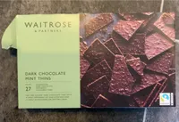 Dark chocolate mint thins