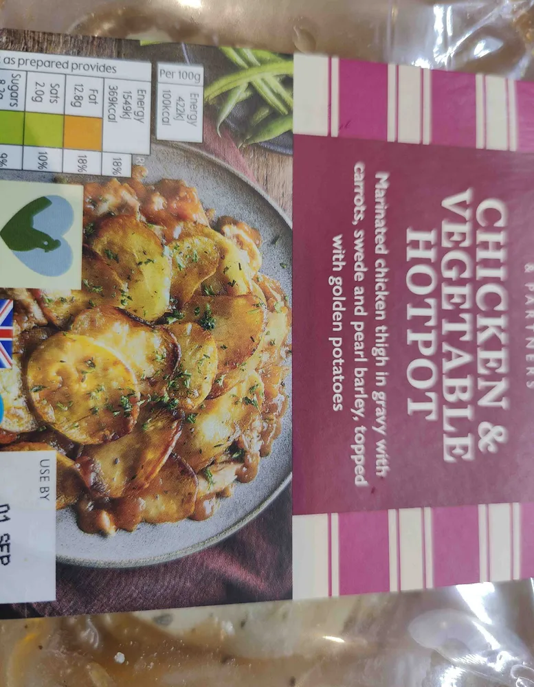 Chicken and vegetable hotpot
