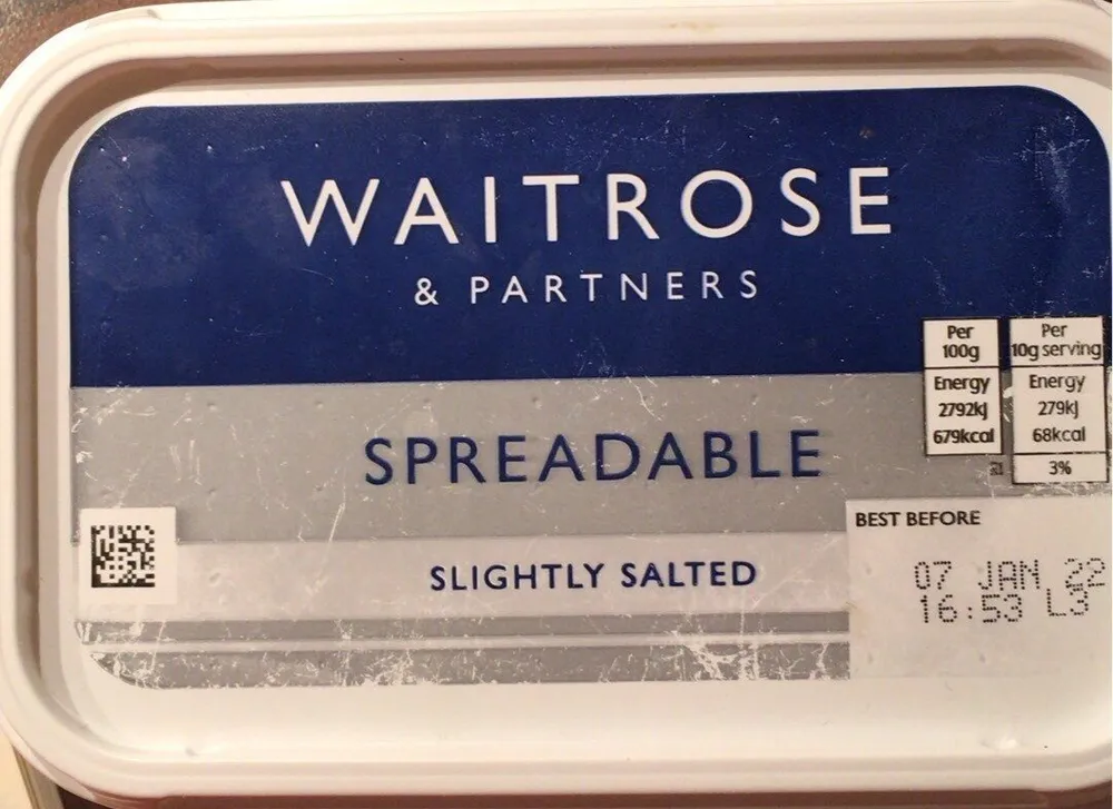 Spreadable slightly salted