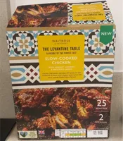Slow cooked chicken with apricot, preserved lemon and saffron