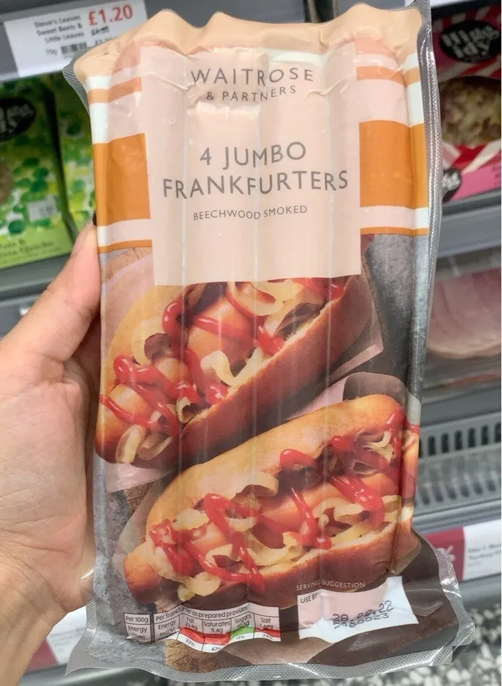 4 jumbo frankfurters