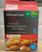 Chunky battered haddock fish fingers