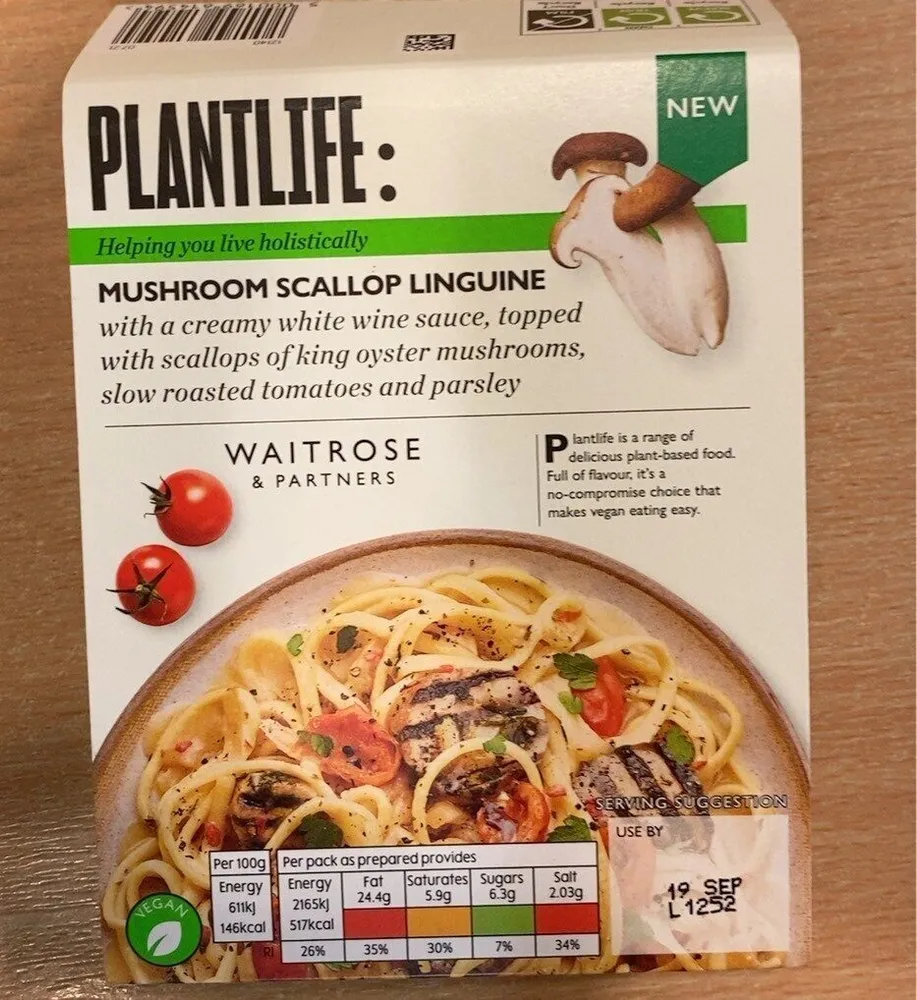 Plantlife: Mushroom Scallop Linguine
