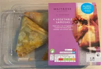 4 vegetable samosas
