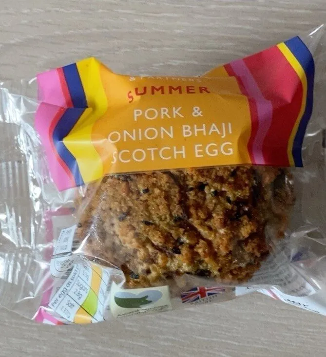 Pork and Onion Bhaji Scotch Egg