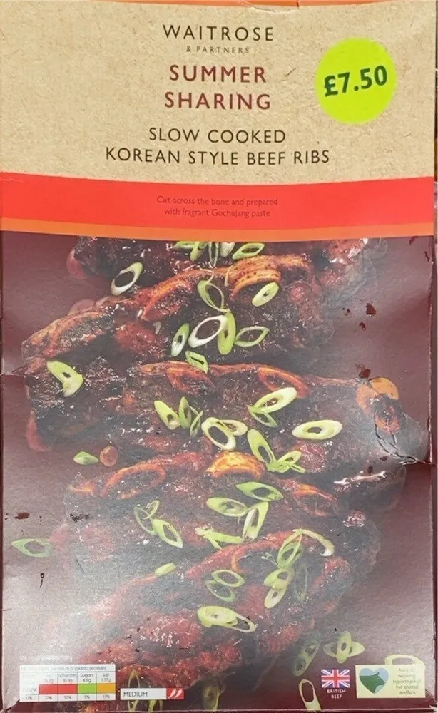 Slow Cooked Korean Style Beef Ribs