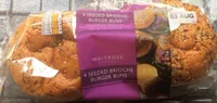 4 Seeded brioche burger buns