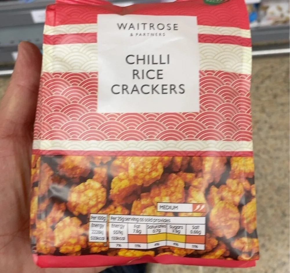 Chilli rice crackers