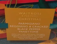 Parmigianino Reggiani and cracked black pepper panettrone