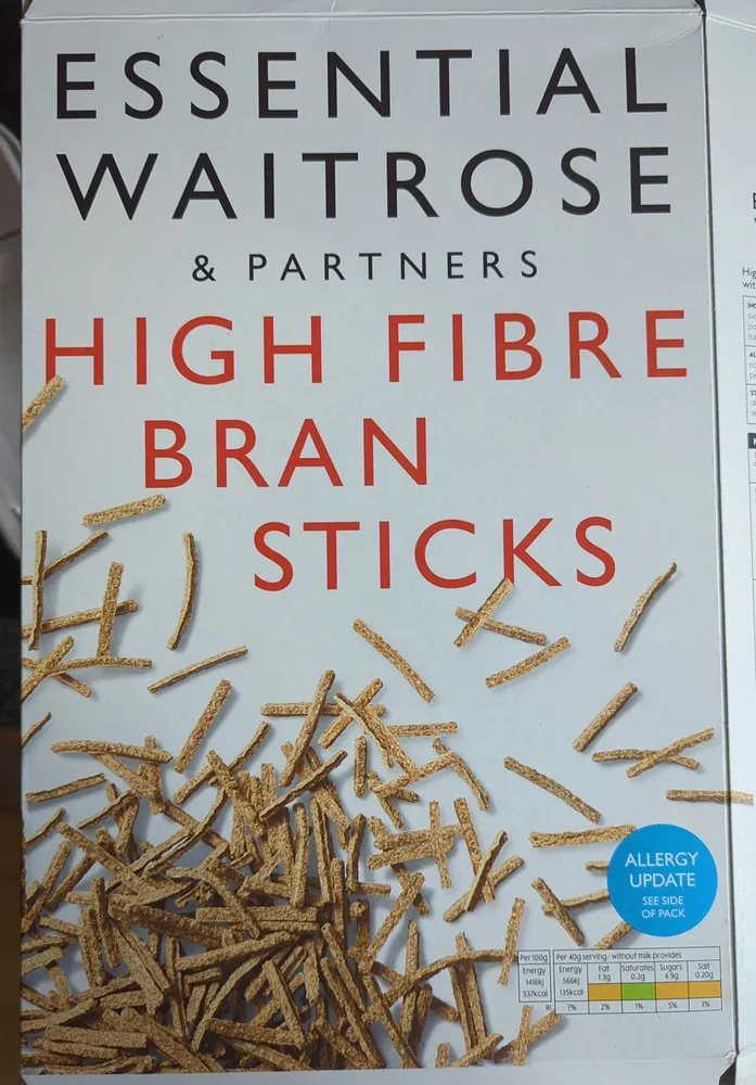 high fibre bran sticks