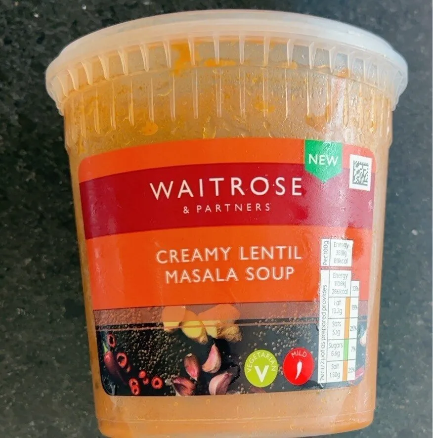 Creamy Lentil Masala Soup