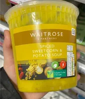 Spiced sweetcorn&potato soup