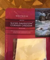 Sliced Davidstow Cornish cheddar
