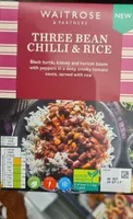 Three bean chilli  and rice