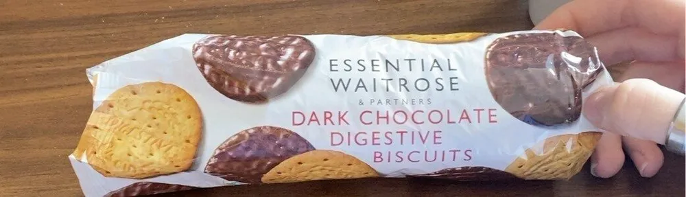 Dark chocolate digestive biscuits