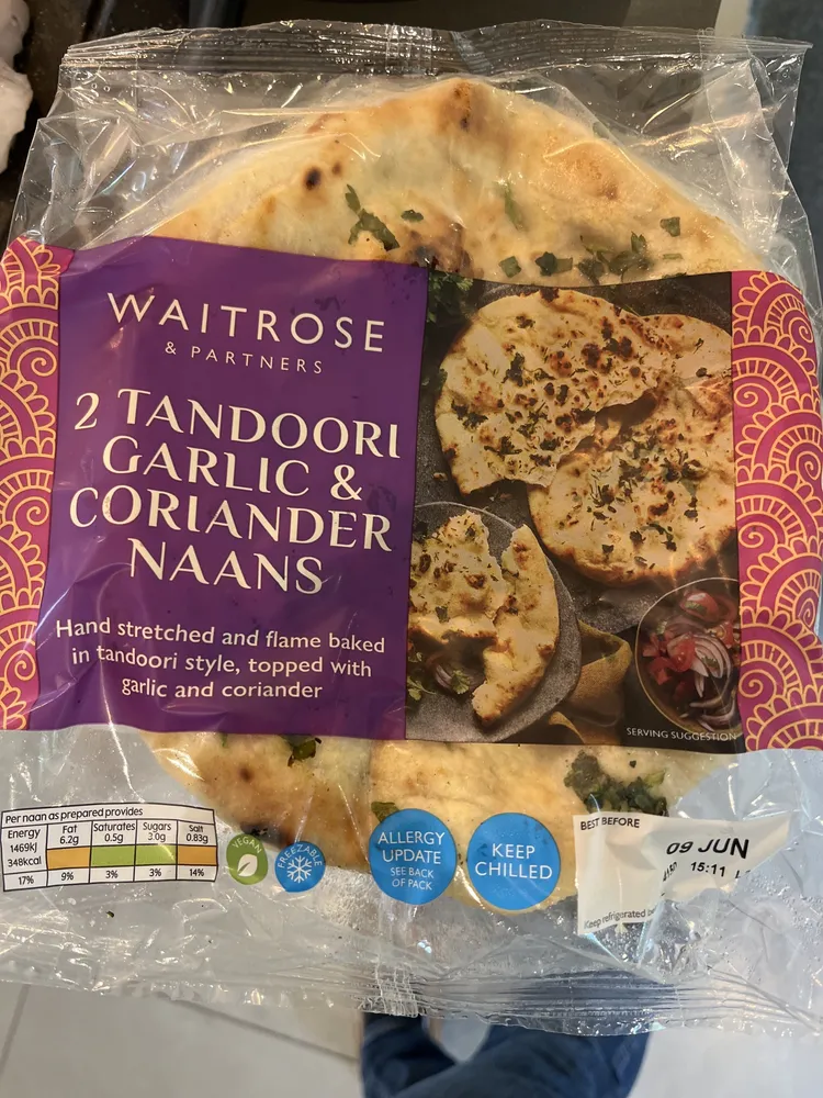 Tandoori Garlic & Coriander Naans