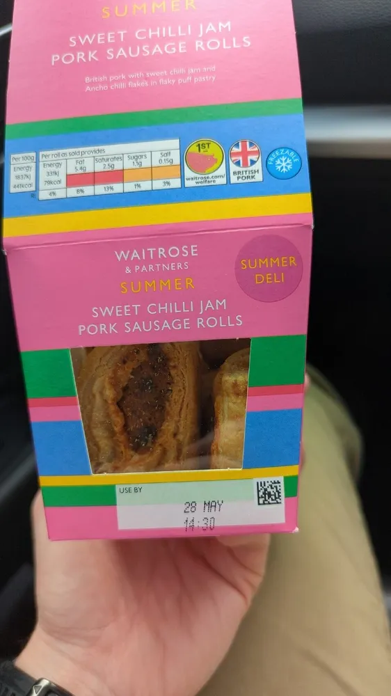 Sweet Chilli Jam Pork Sausage Roll