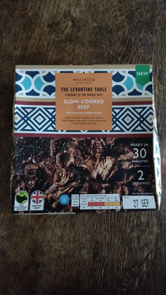 Slow-cooked Beef With Mango Amba Sauce