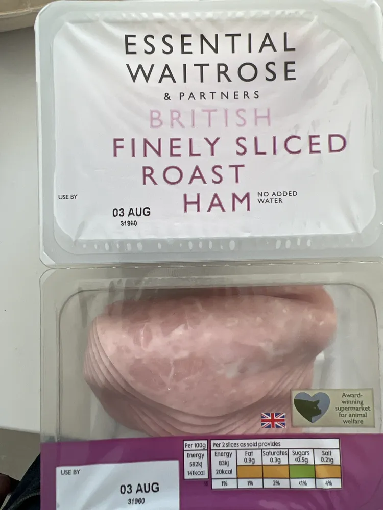Finely Sliced Roast Ham