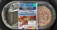 pork and black garlic burger