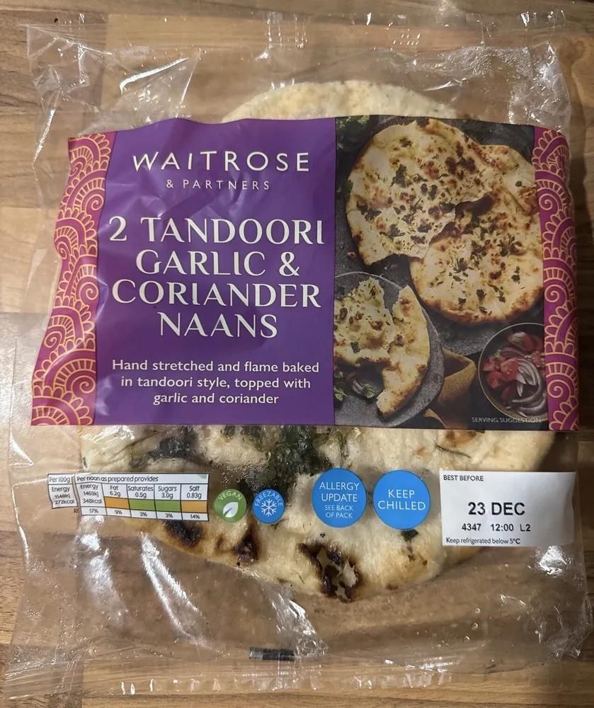 Tandoori Garlic & Coriander Naan