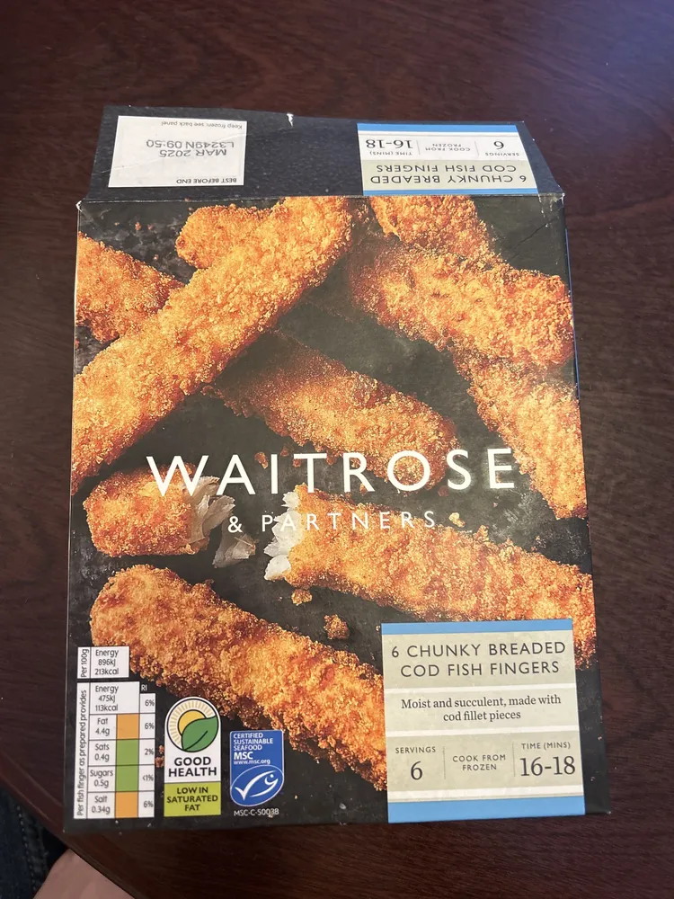 Waitrose Chunky Breaded Cod Fishfingers
