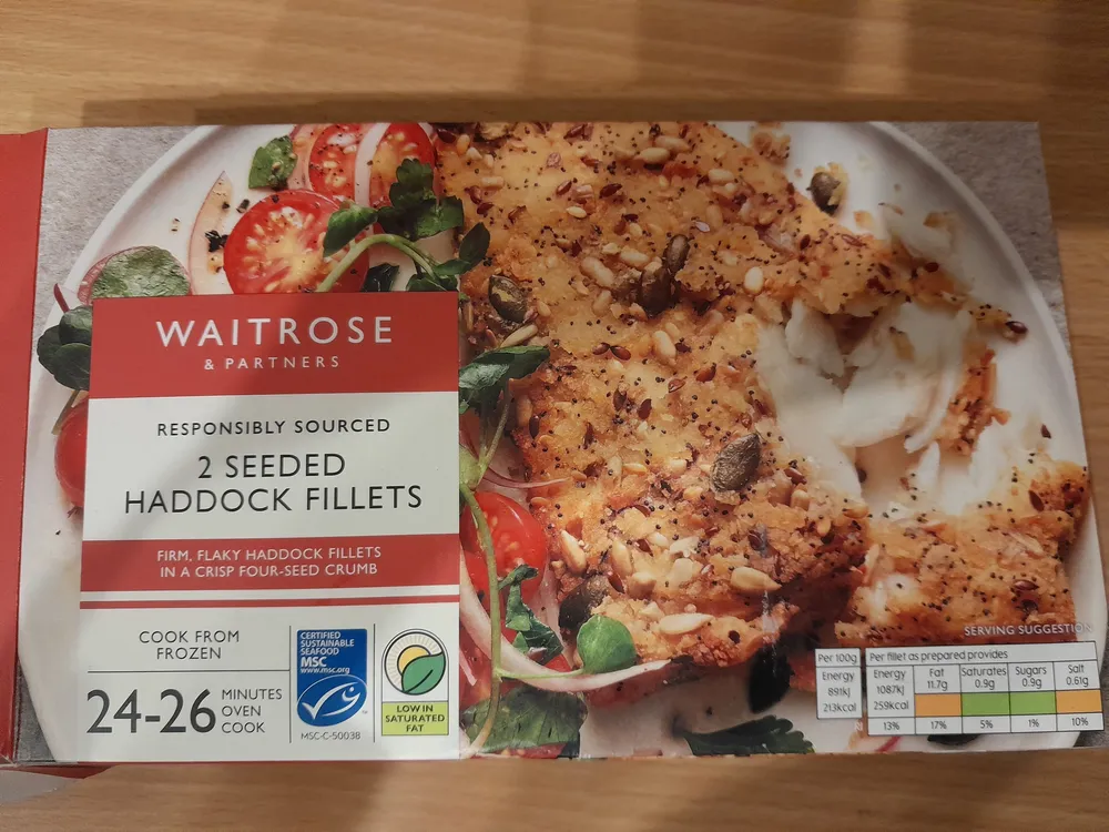 Waitrose 2 Seeded Haddock Fillets