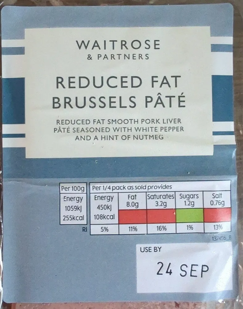 Reduced Fat Brussels Pate