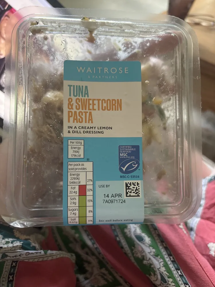 Tuna & Sweetcorn Pasta